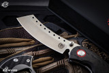 Red Horse Knife Works "Hell Razor" P Carbon Fiber Knife 3.6" Cleaver Satin Blade
