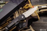 ProTech TR-3 MC1 Tactical Response Automatic Knife Black Fish Scale 3.5" CPM Magnacut Stonewash TR-3 MC1