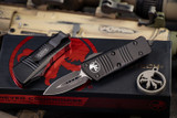 Microtech "Troodon Mini" OTF Automatic Cali Legal Knife Black 1.9" Dagger Black 238-1T