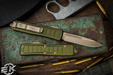 Microtech UTX-85 II Stepside OTF Automatic Knife OD Green 3.1" Drop Point Bronze 231II-13ODS