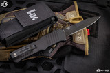 HK Knives Incursion OTF Automatic Knife Black Aluminum 3.9" Bayonet Black 54096