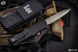 HK Knives Incursion OTF Automatic Knife Black Aluminum 3.9" Bayonet Stonewash 54090