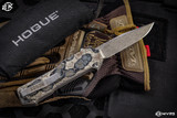 Hogue Knives Compound OTF Automatic Knife Dark Earth G-Mascus G10 3.5" Stonewash 34037