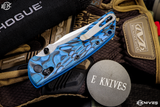 Hogue Knives Deka Folding Knife Blue Lava G-Mascus G10 3.25" Clip Point Stonewash 24273