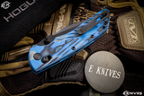 Hogue Knives Deka Folding Knife Blue Lava G-Mascus G10 3.25" Clip Point Black 24275