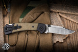 Buck 112 Ranger Sport Pro Folding Knife OD Green Canvas Micarta 3" S30V Clip Point Satin 0112GRS5