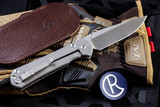 Chris Reeve Knives Large Sebenza 31 Unique Graphic Titanium 3.6" Drop Point L31-1400