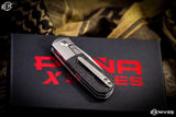 Enrique Pena X-Series Micro Apache Front Flipper Knife Carbon Fiber 2" M390 Satin