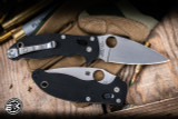 Spyderco Manix 2 Folding Knife Black G10 3.4" S30V Leaf Satin C101GP2
