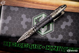 Heretic Knives "Thoth" DLC Titanium/Black Aluminum Tactical Modular Bolt Action Pen H038-DLC