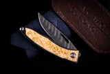Chris Reeve Knives Mnandi Box Elder Inlay 2.75" Boomerang Damascus MNA-1118