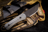 Hawk Creek Armory "Scout" Fixed Blade Knife Black Micarta Black Cerakote SC001