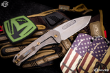 Medford Praetorian Swift FL Knife Green 3.4" S35VN Tumbled Tanto
