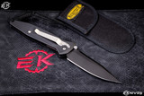 Microtech Socom Elite Black Manual Folding Knife 4" Black Clip Point (Vintage 1999)