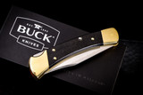 Buck 110 Auto Elite Automatic Folding Knife Ebony 3.75" Satin