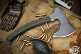 RMJ Tactical "Berserker" Tomahawk Dirty Olive G10 15" Tungsten Cerakote