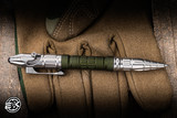 Heretic Knives "Thoth" Tactical Modular Bolt Action Pen Titanium/Green Aluminum