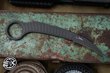 Microtech/Bastinelli "Feather" Fixed Blade Knife 3" D2 Black DLC 215-1DLCS