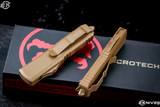 Microtech UTX-85 Tan Cerakote OTF Automatic Knife 3" Tanto Tan 233-1CTA