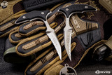 Microtech Bastinelli "Double Bee" Push Dagger Knives Black G10 2.5" Serrated 218D-9GTBKS