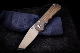 Chris Reeve Knives Small Inkosi Natural Canvas Micarta Inlay 2.75" Tanto Stonewash SIN-1046