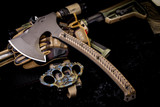 RMJ Tactical "Berserker" Tomahawk Hyena Brown G10 15" Tungsten Cerakote