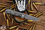 Toor Knives "Chasm" Titanium Folding Knife 3.25" Tanto Stonewash FL154T