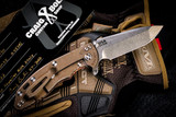 Rick Hinderer Knives XM-18 Flame KOA Scale Bronze Stonewash 3.5″ Spanto