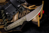 RMJ Tactical "Unmei" Dirty Olive G10 Kwaiken 4" Tungsten Cerakote