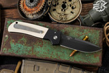 ProTech Terzuola ATCF Automatic Ivory Micarta "Tuxedo" Black Knife 3.5" Magnacut DLC Black BT2752