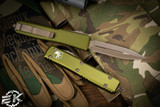 Microtech Ultratech OTF Automatic Knife OD Green 3.4" Dagger Bronze Apocalyptic 122-13APOD