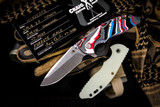 Rick Hinderer Knives XM-18 Fordite Scale Framelock Stonewash 3.5″ Spanto (Preowned)