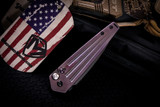 Medford Nosferatu Auto Knife Faced Violet Titanium, PVD HW/Clip 3.5" S35VN PVD Black Spike