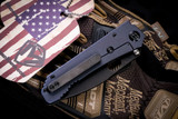 Medford 187 DP Folding Knife "Tsunami" Titanium w/ Black PVD HW, Clip 3.75" D2 Black PVD
