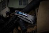 Medford Marauder-H Folding Knife Flamed "Galaxy" Titanium 3.75" Black PVD Drop Point