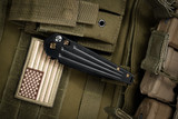 Medford Nosferatu Auto Knife Black PVD Titanium, Bronze Clip/HW 3.5" S35VN Black PVD Spike