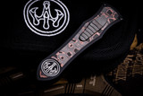 Hawk Knives Deadlock Model C Customized Copper Fat Carbon/Aluminum 3.5" Dagger