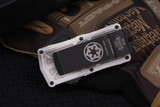 Microtech Sandtrooper Exocet Money Clip OTF Knife 1.9" White Distressed Serrated Dagger 157-3SA (Preowned)