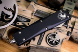 Microtech Combat Troodon Smooth Chassis OTF DE Black Serrated 142-3S