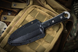 Microtech/Borka Blades SBD Fixed Blade Knife Black 4.3" Serrated Dagger Apocalyptic Stonewash 201-11AP