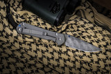 Chris Reeve Knives Small Sebenza 31 Titanium Knife 3" Raindrop Damascus S31-1006