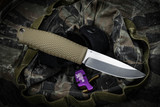 Benchmade Puukko Fixed Blade Knife Green Santoprene 3.75" Satin Drop Point 200
