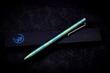 Tactile Turn Shop Series Bolt Action Standard Titanium Pen Blue/Green Anodized 5.6" #92