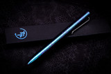 Tactile Turn Shop Series Bolt Action Standard Titanium Pen Teal/Purple Anodized 5.6" #84
