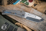 Medford Slim Midi Folding Knife Titanium, Flamed HW/Clip 3.25" Tanto Tumbled
