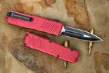Guardian Tactical RECON-035 OTF Automatic Knife Red 3.3" Dagger Two-Tone Black 94231
