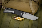 Mcnees Knives PM Mac 2 Auto Black Aluminum 3.25" Magnacut Stonewash
