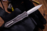 Hawk Knives Deadlock Model C Titanium Fat Carbon Inlay 3.5" Stonewash Dagger