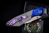 RIP Knives Custom "Fury" Titanium Blasted Timascus 3.25" Magnacut