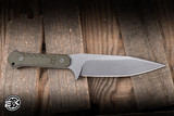 Blackside Customs Fedele X Fixed Blade Knife OD Green G10 4.5" N690C Stonewash BSC-FX